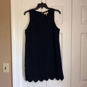 Scalloped cocktail dress